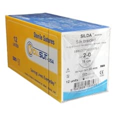 CƏRRAHİ SAP – SILDA, IPEK, SILK (KOLLSUT-USA) (2-0, 20mm, 3/8, Kəsici, 75sm, SBB020TPN20C075-1) 12 ədəd/qutu